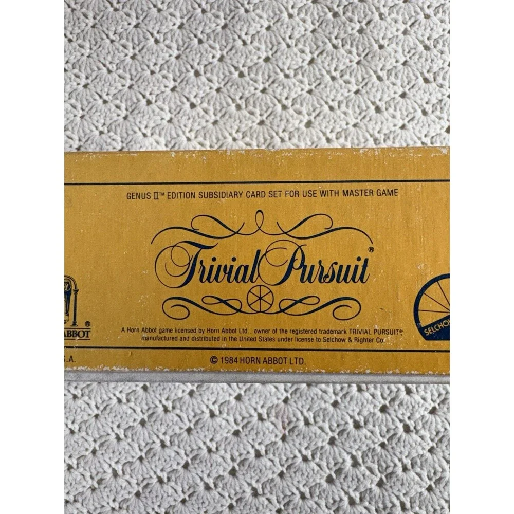 Lot of 3 Trivial Pursuit Editions All American Genus and Genus II (Full Sets)